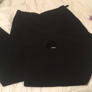 Jones Wear Black Pinstripe Suit Pants